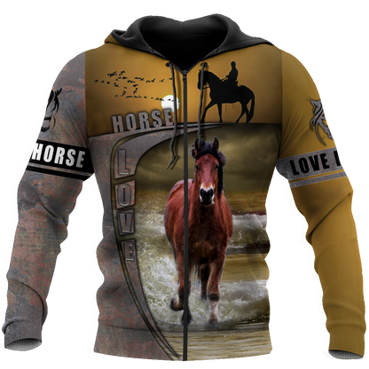 Love Horse 3D All Over Printed Shirts VP09112002XT