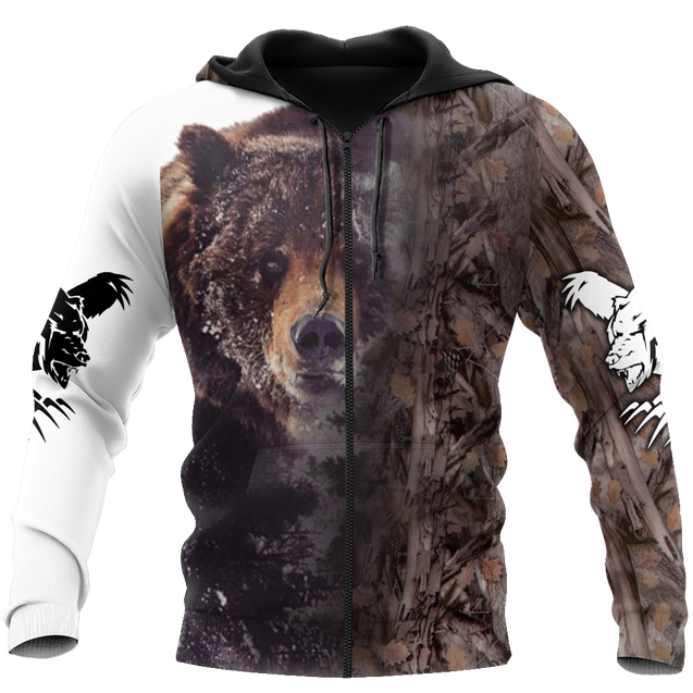 Bear Hunting 3D All Over Printed Shirts For Men