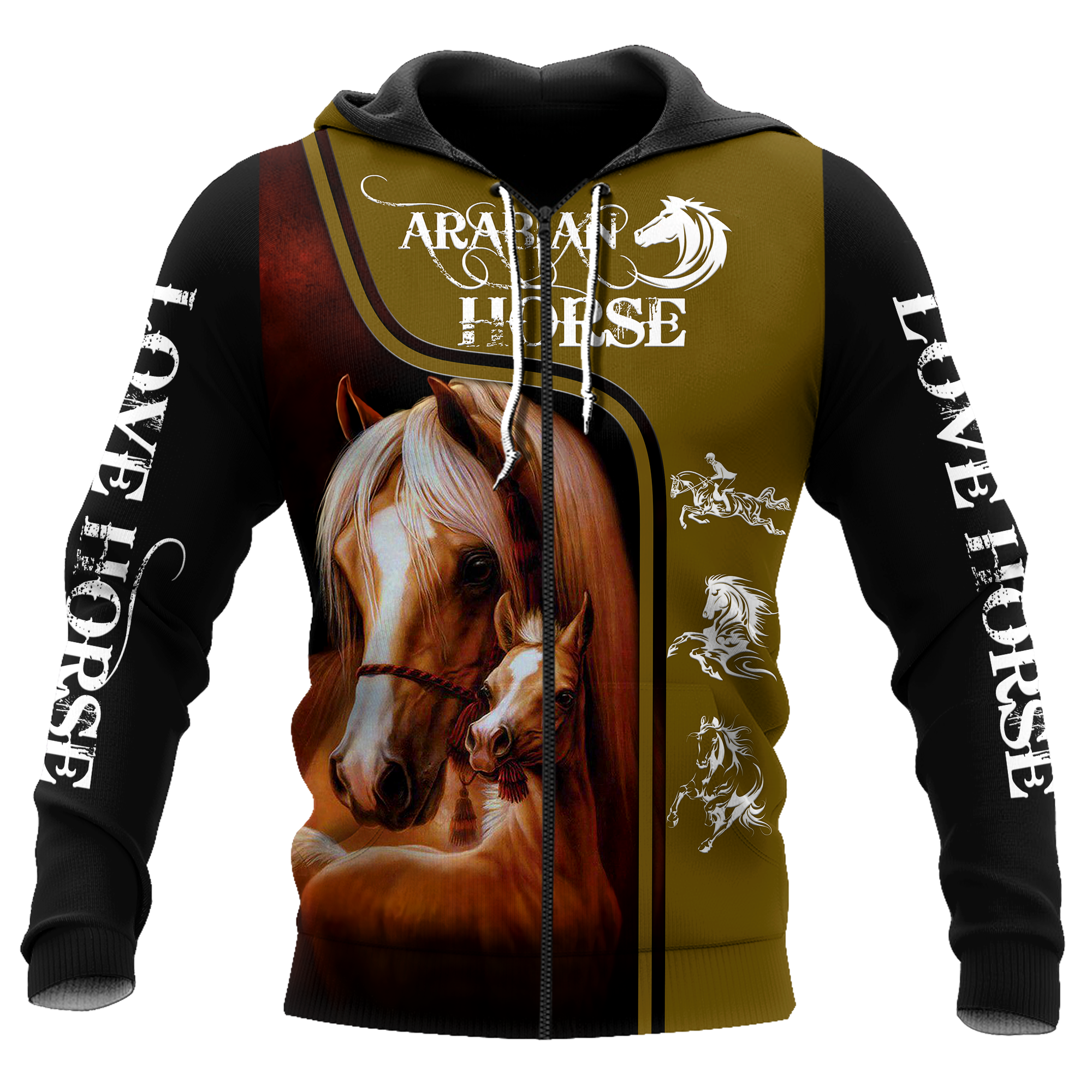 Arabian Horse 3D All Over Printed Shirts Pi12102004