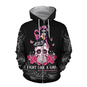 Breast cancer 3d hoodie shirt for men and women HG HAC160304-Apparel-HG-Zip hoodie-S-Vibe Cosy™