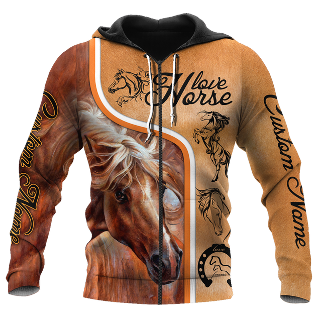 Personalized Love Horse  3D All Over Printed Unisex Shirts Pi112038