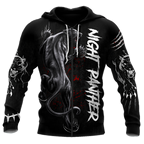 Night Panther 3D All Over Printed Shirt for Men and Women