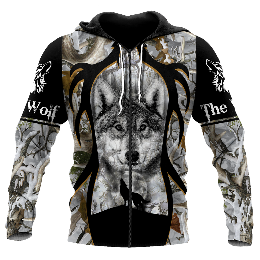 Wolf 3D All Over Print Hoodie T Shirt For Men and Women Pi02102002