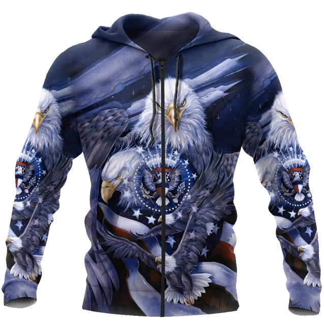 American Spirit Eagle 3D All Over Print  Hoodie DL20219