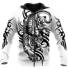 White Tiger Tribal Tattoo 3D All Over Printed Shirts For Men and Women