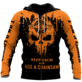 Skull Chainsaw All Over Printed Unisex Shirts NDD10262003