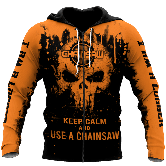 Skull Chainsaw All Over Printed Unisex Shirts NDD10262003