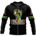 Autism dad 3d hoodie shirt for men and women HAC110504-Apparel-HG-Zip hoodie-S-Vibe Cosy™