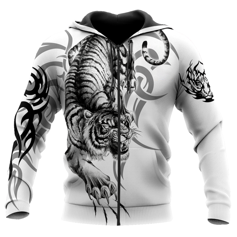 White Tiger Tattoo 3D All Over Printed  Unisex Shirts