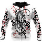 White Tiger Tattoo 3D All Over Printed Shirts For Men and Women
