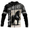 Black Horse Custom Name 3D All Over Printed Shirts TA09252001S