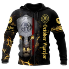 October Spartan Lion Warrior 3D All Over Printed Unisex Shirts