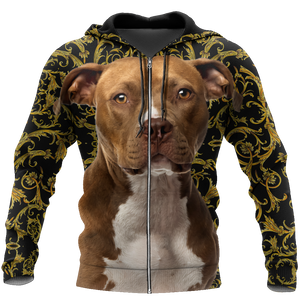 Pitbull 3d hoodie shirt for men and women HAC280704-Apparel-HG-Zip hoodie-S-Vibe Cosy™