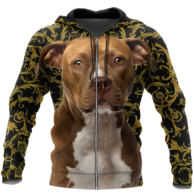 Pitbull 3d hoodie shirt for men and women HAC280704-Apparel-HG-Zip hoodie-S-Vibe Cosy™