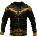 Eagle Gold Pattern 3D All Over Printed Shirts For Men