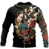 Samurai Tattoo Art Hoodie T Shirt For Men and Women HAC220604-NM-Apparel-NM-Zipped Hoodie-S-Vibe Cosy™