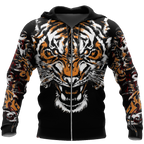 Tiger Fighter 3D Over Printed Shirt for Men and Women