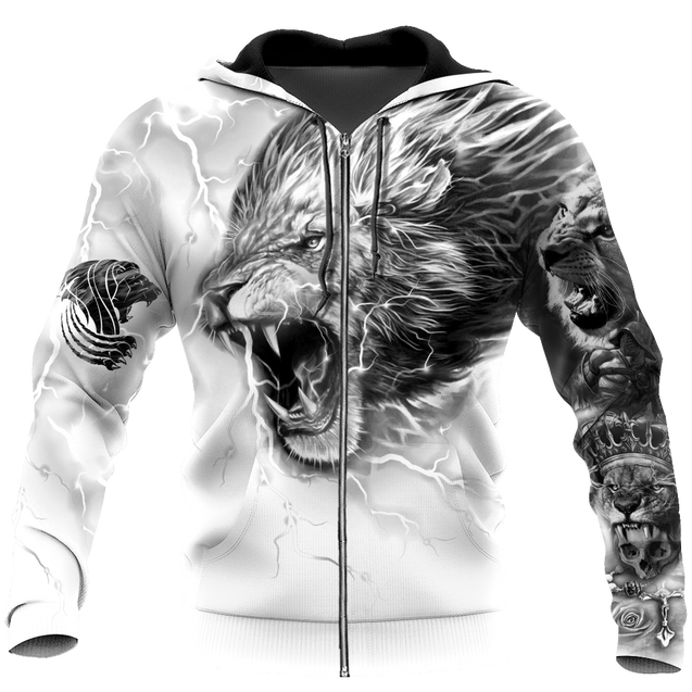 Lion Tattoo Art Hoodie T Shirt For Men and Women HAC310501-NM