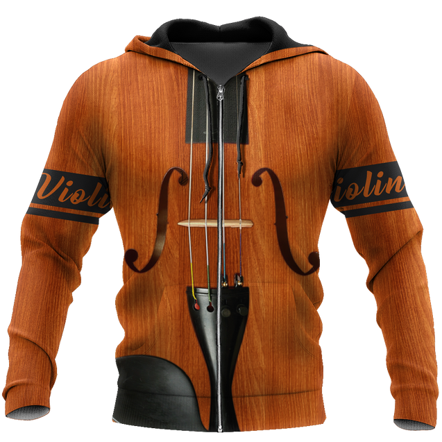 Violin 3D All Over Printed Shirts For Men and Women HAC300703-Apparel-TT-Zipped Hoodie-S-Vibe Cosy™