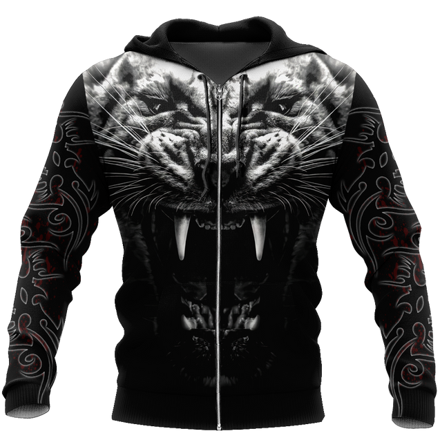 Tattoo White Tiger  3D All Over Printed Unisex Shirts