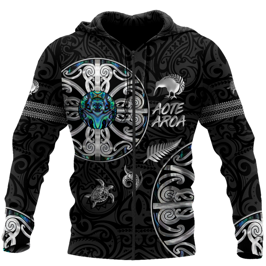 Aotearoa Maori manaia 3d all over printed shirt and short for man and women MH270620-Apparel-PL8386-Hoodie-S-Vibe Cosy™