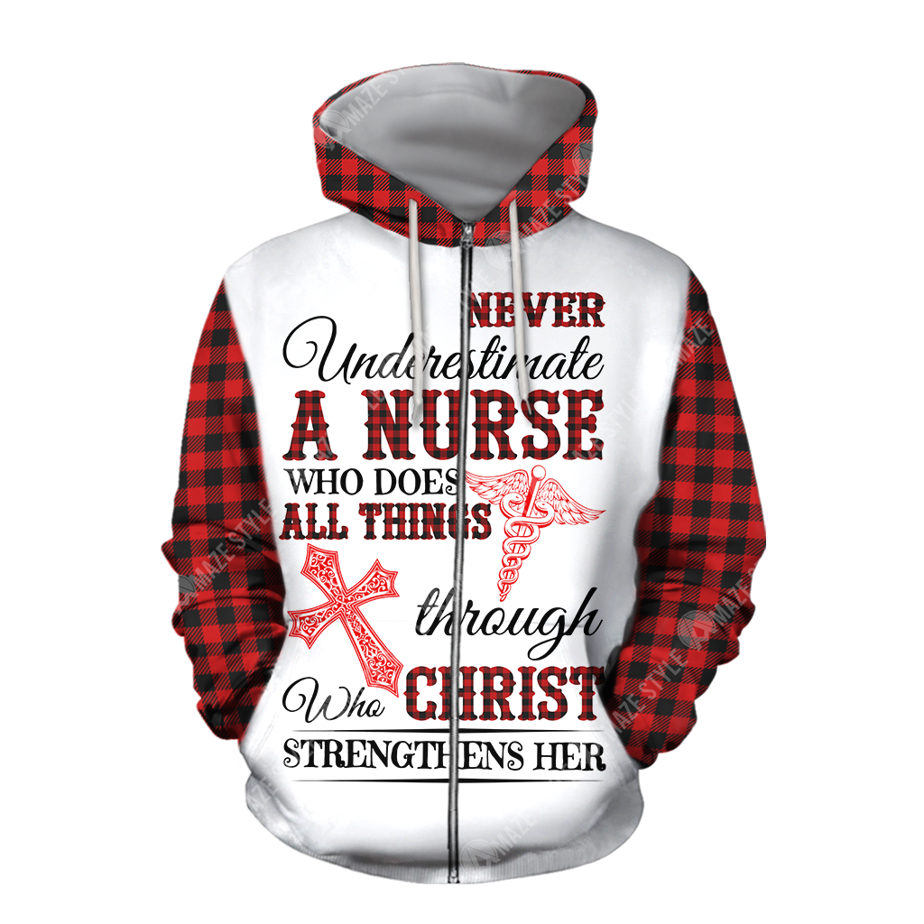 Nurse 3d hoodie shirt for men and women HG HAC250301-Apparel-HG-Zip hoodie-S-Vibe Cosy™