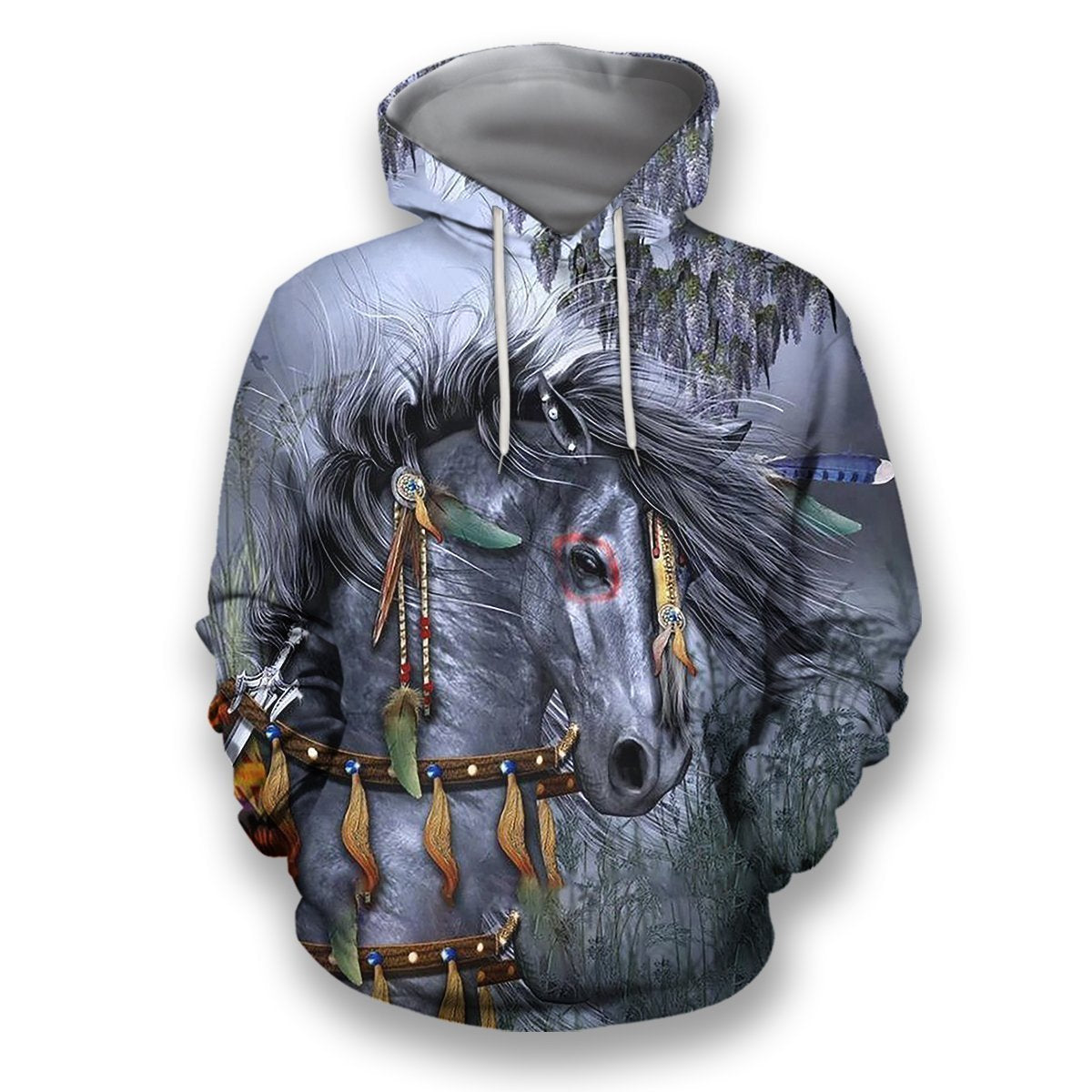 All Over Printed Indian Horse Shirts-Apparel-HbArts-Hoodies-S-Vibe Cosy™