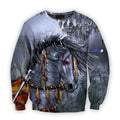 All Over Printed Indian Horse Shirts-Apparel-HbArts-Sweatshirt-S-Vibe Cosy™