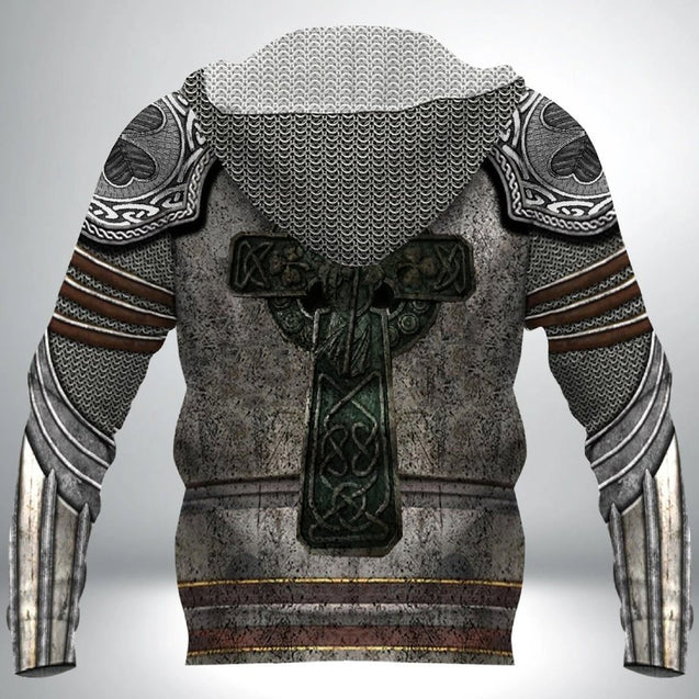 Irish Armor Knight Warrior Chainmail 3D All Over Printed Shirts For Men and Women TT0121 - Amaze Style™-Apparel