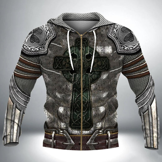 Irish Armor Knight Warrior Chainmail 3D All Over Printed Shirts For Men and Women TT0121 - Amaze Style™-Apparel
