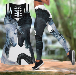 Love Horse Combo Tank + Legging JJ110401-Apparel-MP-S-S-Vibe Cosy™