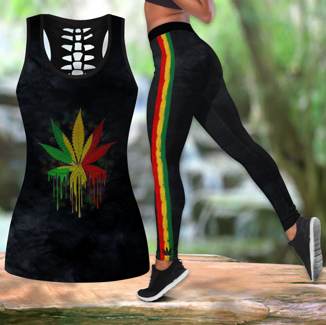 Hippie Stoner Combo Legging + Tank Limited by SUN JJ110521-Apparel-SUN-S-S-Vibe Cosy™