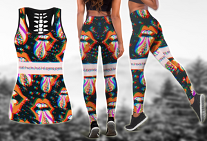 High Sexy Lip Combo Legging + Tank Limited by SUN JJ120522-Apparel-SUN-S-S-Vibe Cosy™