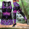 Beautiful Dragonfly Combo Tank + Legging JJ140401-Apparel-TA-S-S-Vibe Cosy™