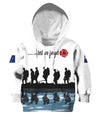 Lest we forget Honor the fallen AU Veteran 3D print shirts for Kids