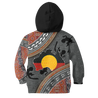 Custom name Aboriginal dots Zip pattern 3D design printed Kid shirts