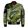 Bass fishing on skin 3D print fishing shirt for men and women