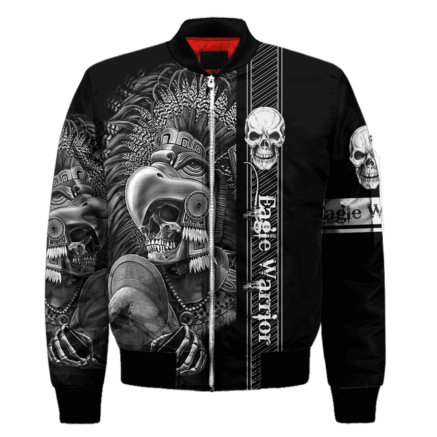 Eagle Warrior Aztec Mexican 3D All Over Printed Hoodie