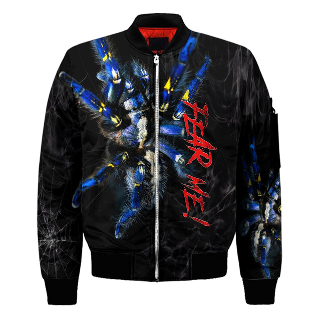 Spider Tarantula Fear Me Premium Unisex Hoodie ML