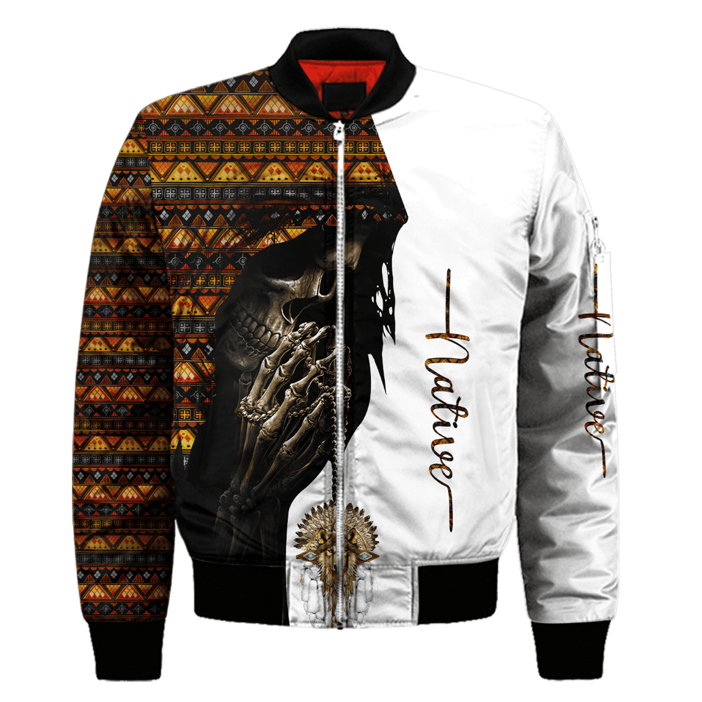 Native American Skull 3D All Over Printed Unisex Shirts