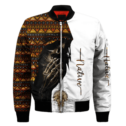 Native American Skull 3D All Over Printed Unisex Shirts