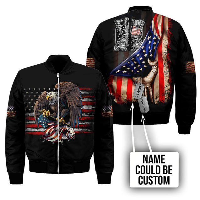 Custom Name US Army 3D All Over Printed Unisex Shirts