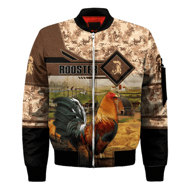 Rooster 3D Printed Unisex Shirts Pi15042105