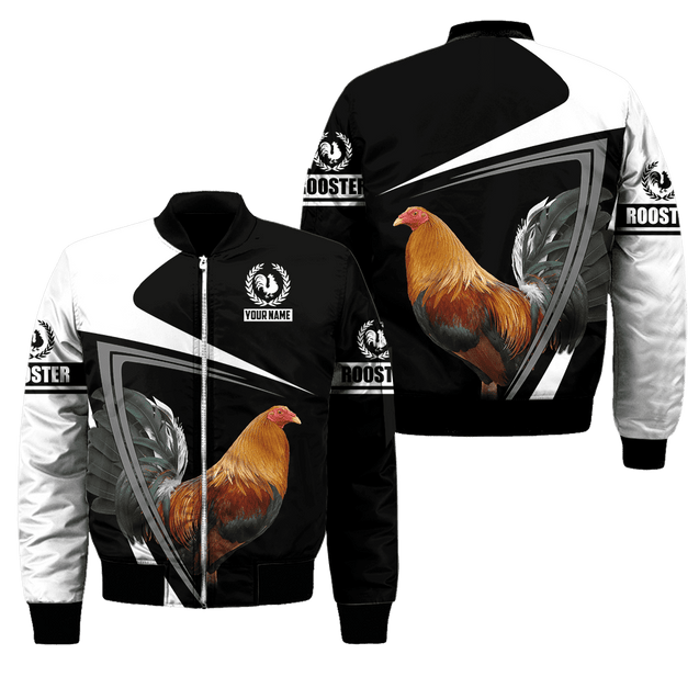 Rooster Personalized Name 3D All Over Printed Unisex Hoodie