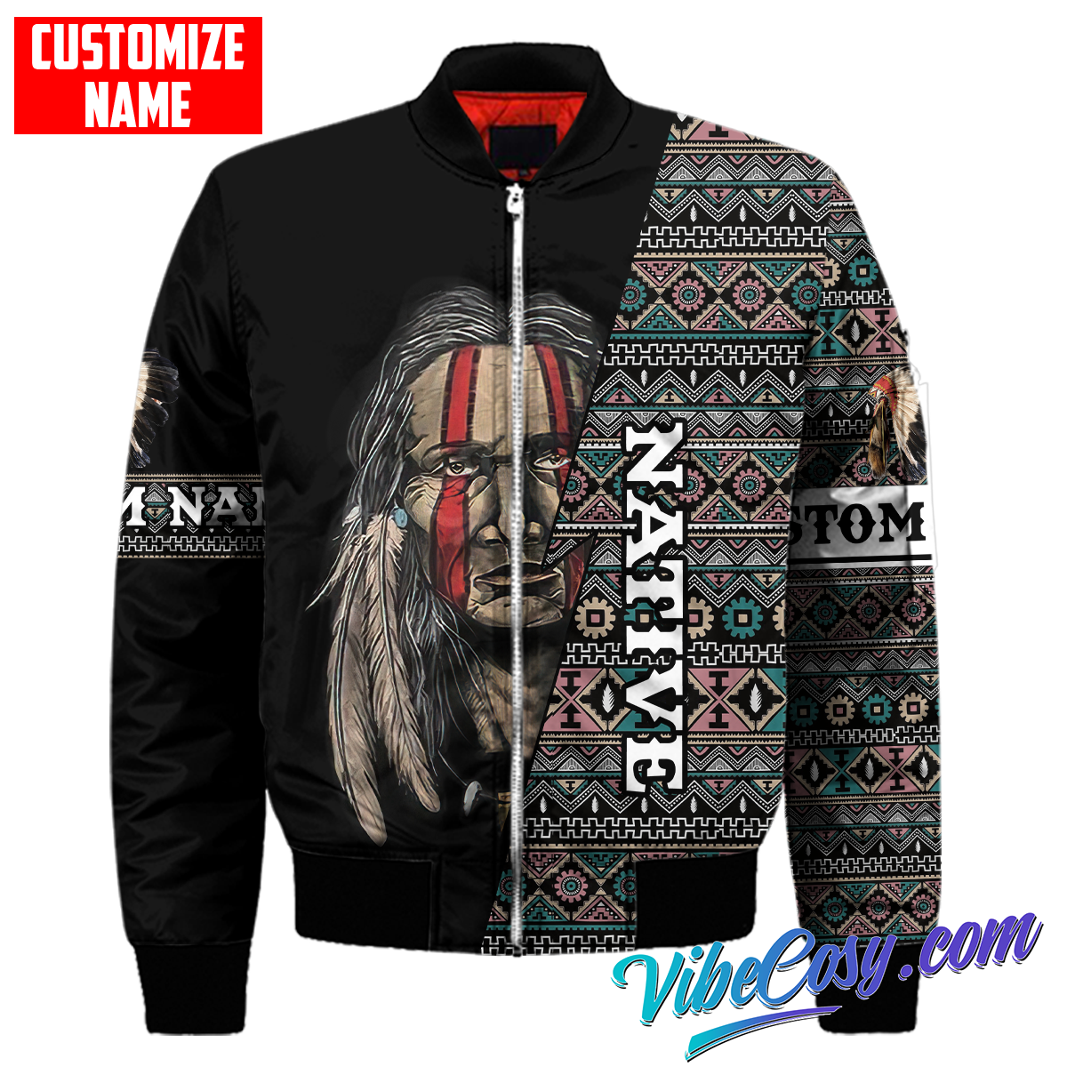 Customized Name Native American 3D All Over Printed Unisex Shirts