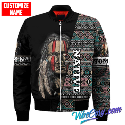 Customized Name Native American 3D All Over Printed Unisex Shirts
