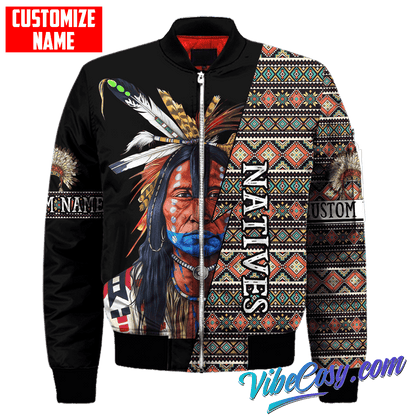 Customized Name Native American 3D All Over Printed Unisex Shirts