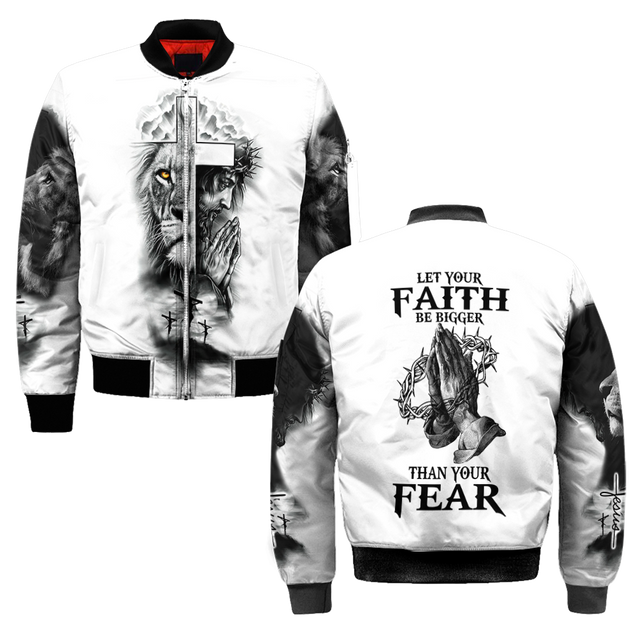 Let Your Faith Be Bigger Than Your Fear Jesus 3D All Over Printed Shirts