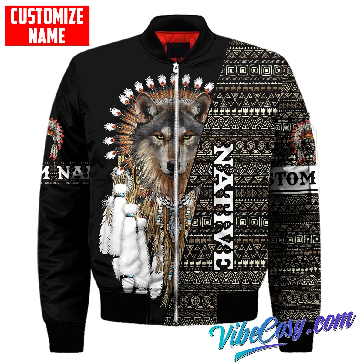 Customized Name Native American 3D All Over Printed Unisex Shirts