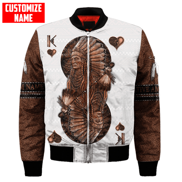 Customized name Native American 3D All Over Printed Unisex Shirts